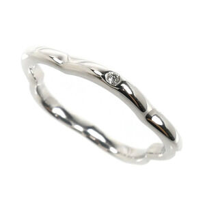 CHANEL 18k Silver Diamond Ring